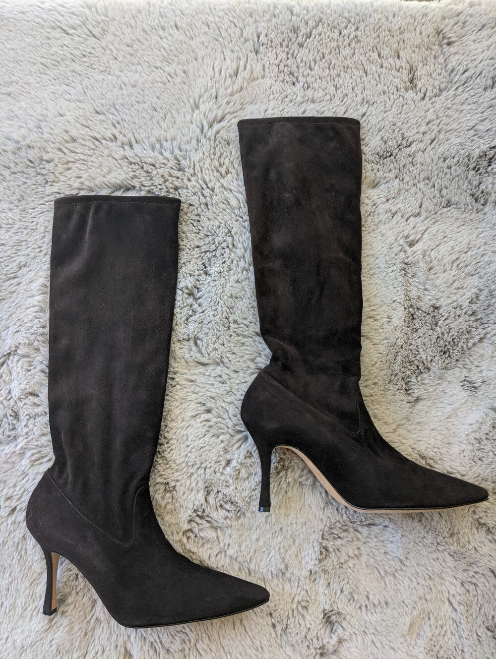 MANOLO BLAHNIK Pascalare Black Suede Sock Boots 39 MSRP $1500 - Picture 10 of 16